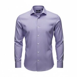 Hugo Boss Sharp Fit Dress Shirt Men 15.5 34/35 Blue Textured 100% Cotton